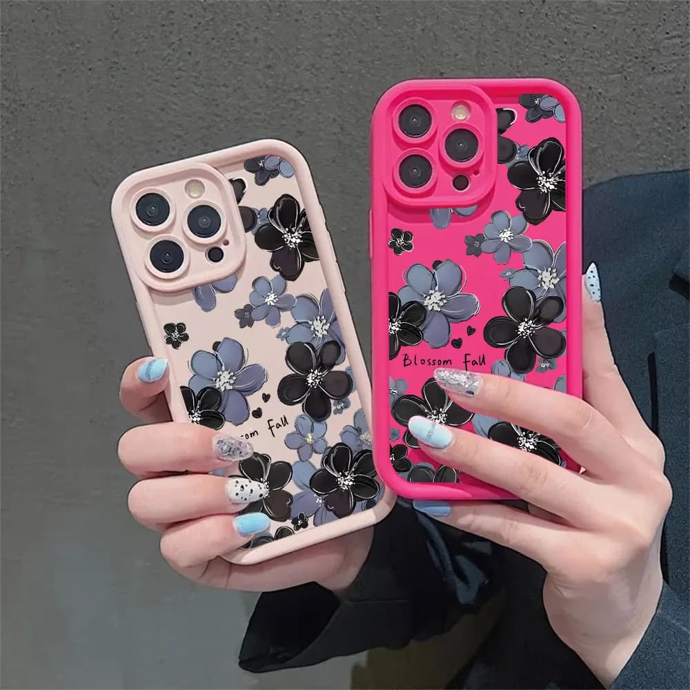 Custodia Morbida in TPU con Fantasia Floreale Creativa per iPhone 17 16 15 14 13 12 11 Pro Xs Max Mini 8 Plus XR X Air 17e 16e