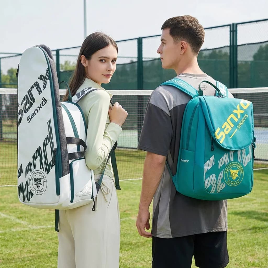 Men's Foldable Sport Backpack Women's Leisure Outdoor Stock Bag for Tennis Badminton Racket Unisex Independent Shoe Bag