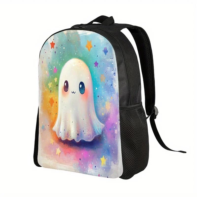 2D Flat Print Backpack - Halloween Theme - Suitable for both men and women - Great capacity