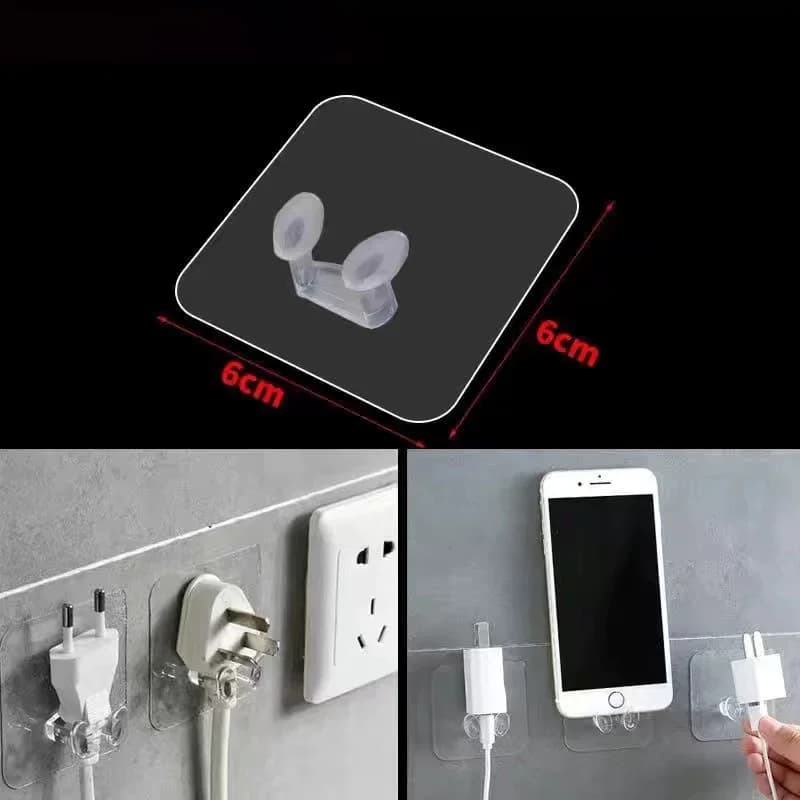Spina di alimentazione rimovibile Porta spazzolino Supporto trasparente Organizzatore per rasoio per WC Portaoggetti per spazzolino da denti Gadget da bagno