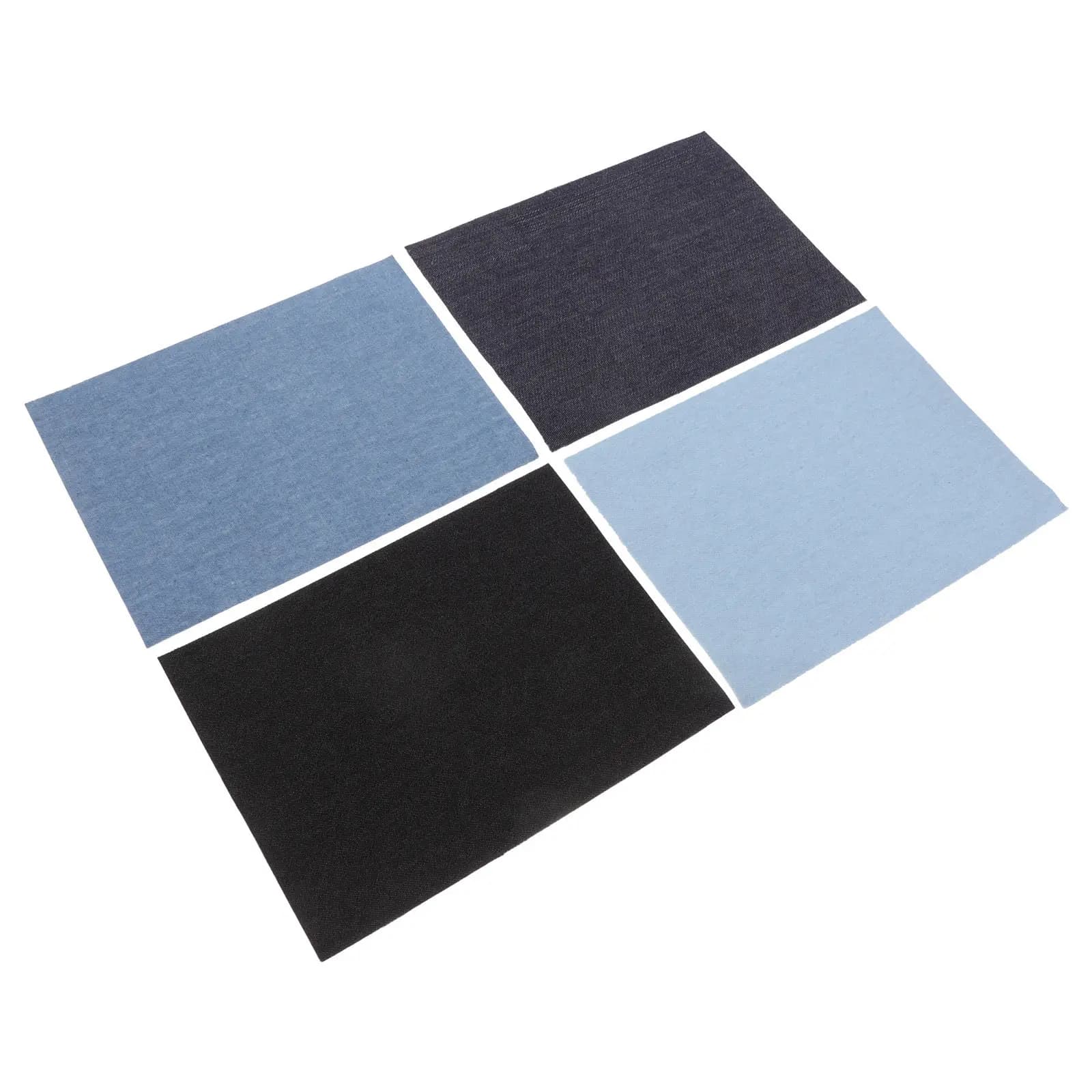 4Pcs Sticky Jeans Patches: Denim Repair Patch Kit for Holes in Pants DIY No Sew Fix for Men Women Clothing Gear