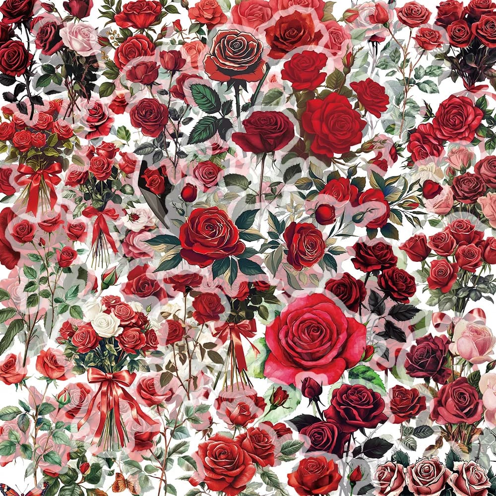 50 pezzi bellissimo adesivo graffiti rosa rossa retrò scrapbooking materiale collage custodia per telefono scatola di immagazzinaggio per notebook per chitarra adesivo fai da te
