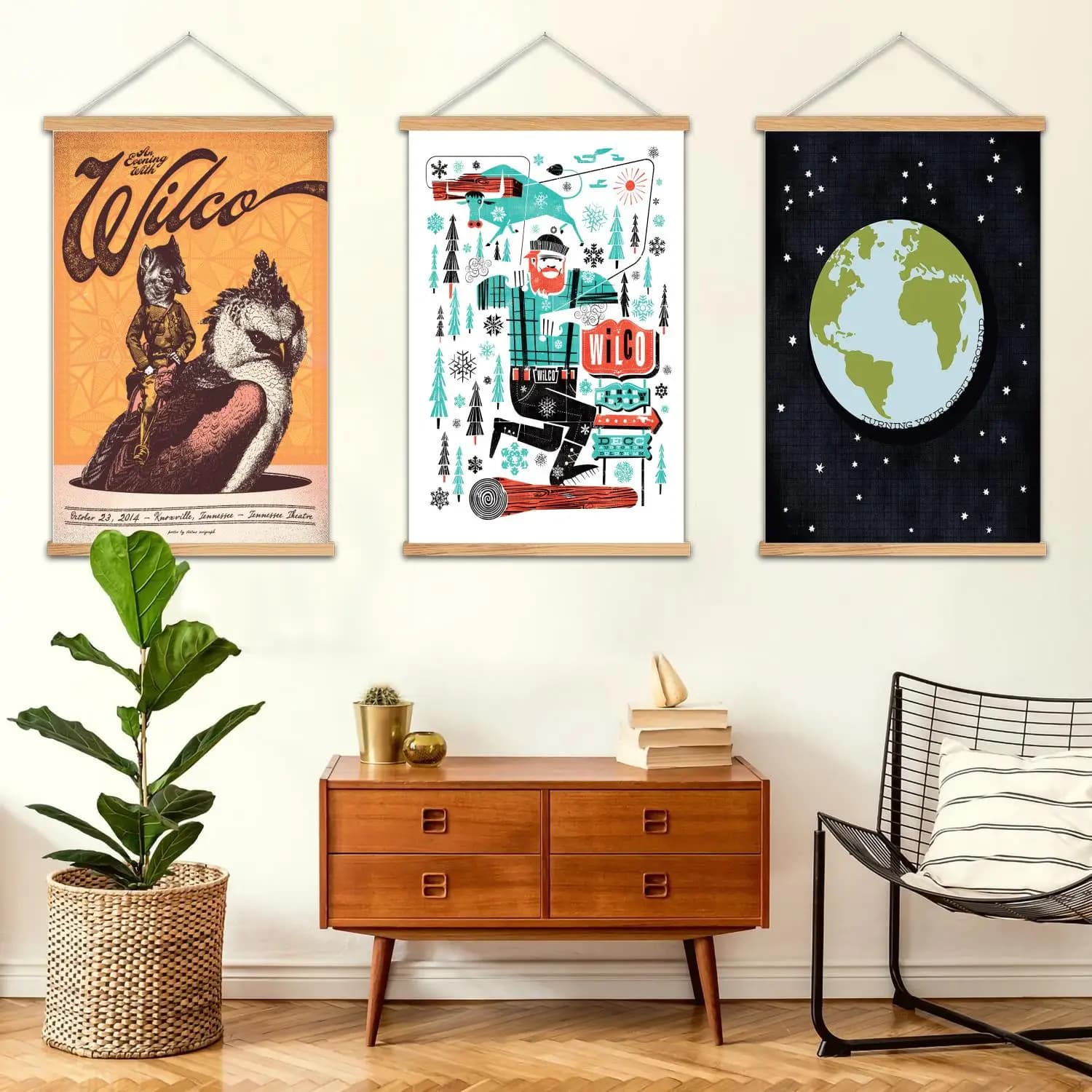 Wilco Wall painting with frame Artistic poster on canvas and printing of artistic wall images, modern poster for family bedroom decorations, decorative painting