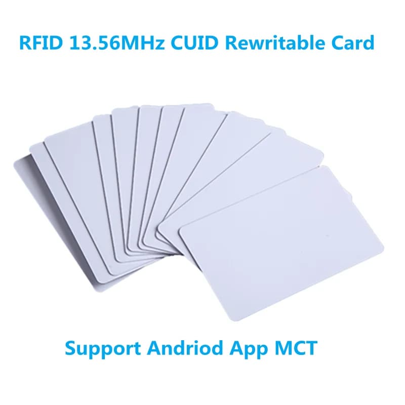 5/10pcs CUID Android App MCT Modifica UID Modificabile NFC 1k s50 13.56MHz RFID Card Block 0 Scrivibile HF 14443A Clone Duplicato