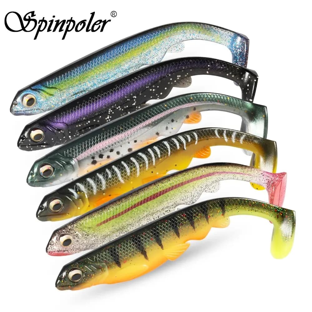 Spinpoler Stalker Richiamo di Pesca Esca Morbida Paddle Tail 16 Centimetri Wobbler di Plastica Falso Pesca Swimbait Spigola Luccio Trota Affrontare Pesca
