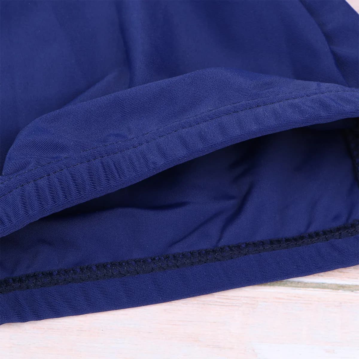 Cuffia da Nuoto Monocolore per Donna e Uomo, in Morbido Tessuto Elastico di Poliestere, Riutilizzabile, Protezione Solare, Cappello da Bagno per Nuoto