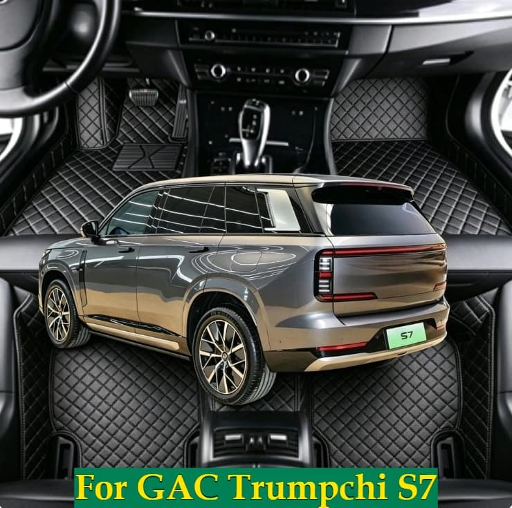 Tappetini Auto Personalizzati per GAC Trumpchi S7 2025 2026 LHD RHD, Accessori Auto per Tutte le Stagioni, Tappeti in Pelle alla Moda