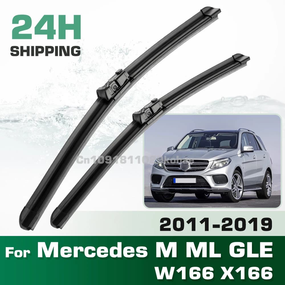 Per Mercedes-Benz M ML GLE W166 X166 2011-2019 2012 2013 LHD e RHD Spazzole Tergicristallo Anteriori Parabrezza Parabrezza Spazzola per Finestra 26 "+ 24"