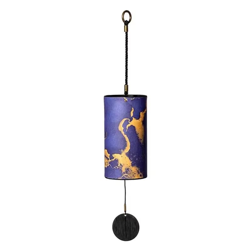 AEE6-Bamboo Windchime 9 Rods , Wind Chimes 9 Rods, Wind Bell Craft Outdoor, Garden Patio Meditation, C G Am Dmchord
