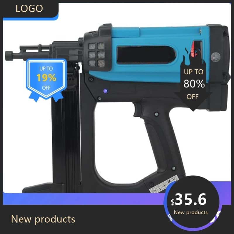 8480 082NEW Utensili pneumatici Pistola sparachiodi pneumatica Batteria al litio Pistola sparachiodi a gas Cucitrice ad aria in acciaio per telaio e bagagliaio