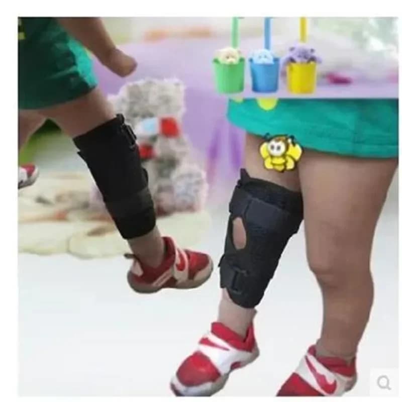 Supporto per ginocchiera per bambini Stecca fissa per ginocchio per bambini Stecca per frattura delle gambe Protezione per correttore di postura per gamba ortopedica per ginocchio rotuleo