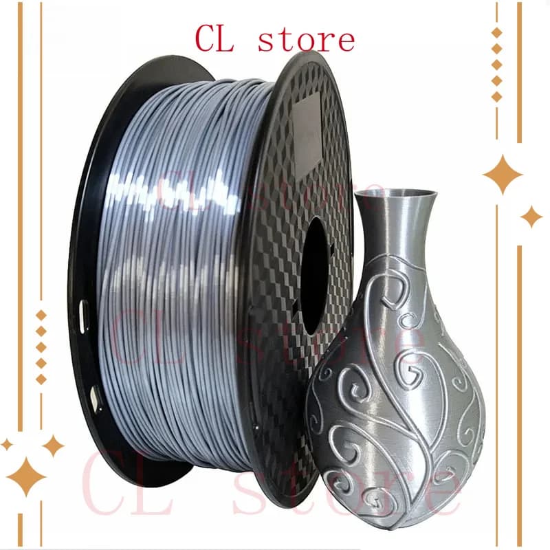 Silk PLA Filament 1,75 mm 1 kg 3D Printer Filament Septic Gloss Materials 3D Printing Metal Polished Metal as Plasma