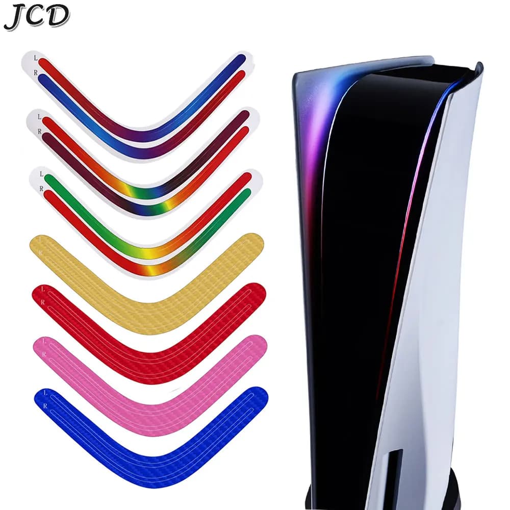 JCD Per PS5 Host Light Bar Adesivo sfumato arcobaleno Decalcomanie autoadesive Barra luminosa a LED per accessori di gioco PS 5