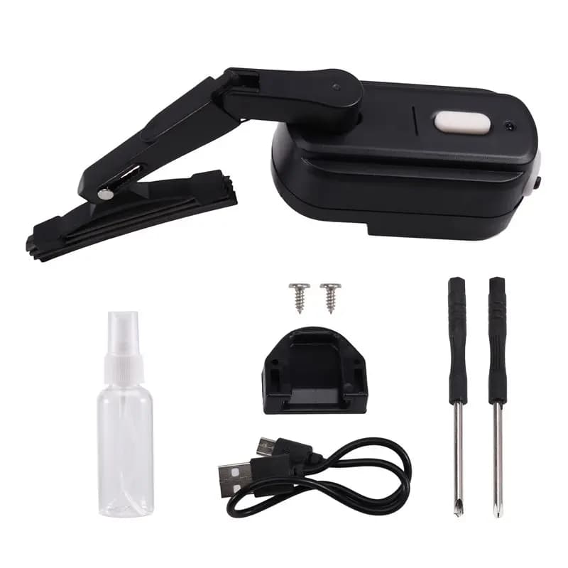X39A-Tergicristallo ricaricabile per casco da moto, tergicristallo universale impermeabile per la maggior parte dei caschi con visiera, tergicristallo elettrico