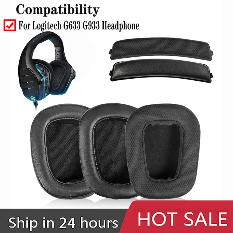 Headset Cover ear cushions Headset cushions Kit for Logitech G935 G635 G933 G633 Headphones for Electric Tool