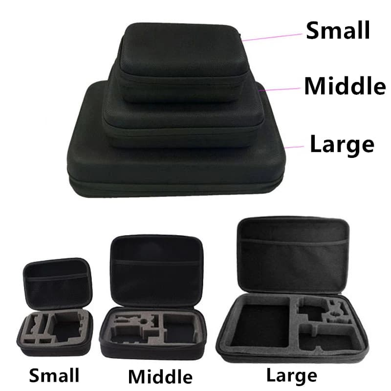 Portable Housing for Accessories and Transport for Action Camera GoPro Hero 12 10 9 8 7 6 5, SJCAM, AKASO, EKEN, YI