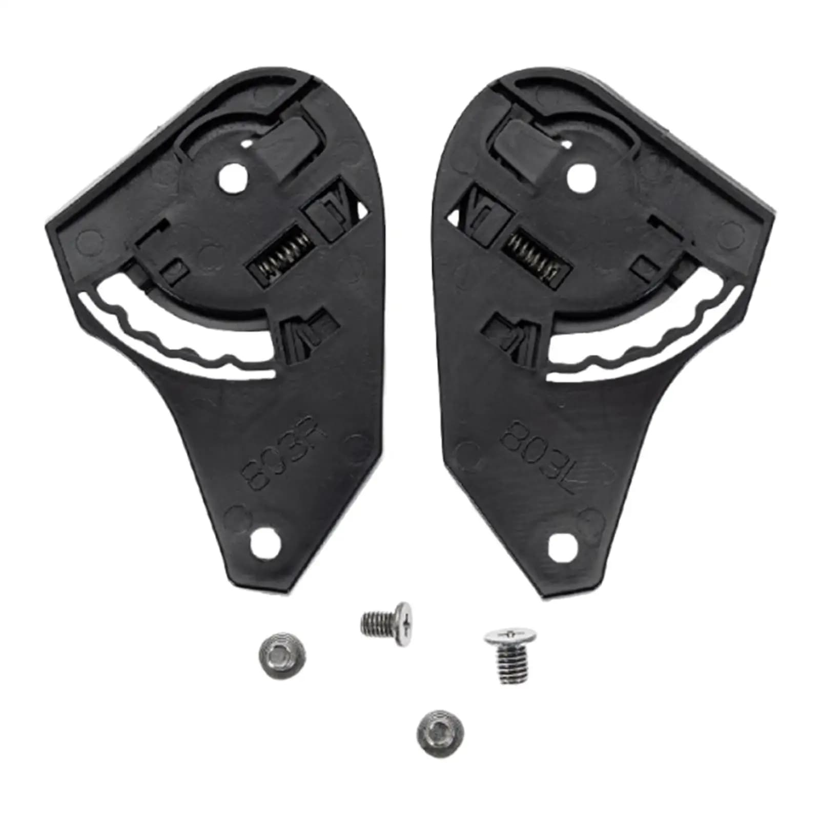 Kit di Riparazione Base Visiera Casco Moto, Base in Plastica per Lente, Facile Installazione per Protezione Casco Integrale