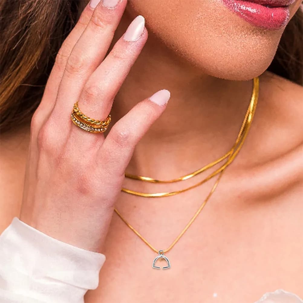 10 Pezzi Connettori a Pinza in Rame per Gioielli Fai da Te, Chiusure Metalliche con Motivo Unico per Collane, Bracciali e Porta Charm