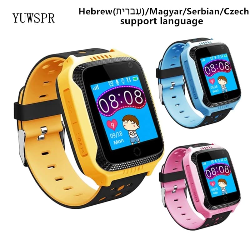 Bambini GPS Tracker smartwatch Q529 torcia fotocamera 1.44 "Touch Screen GPS LBS SOS Call Location Baby Sound Monitoring Q528