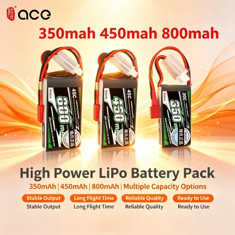 Upgrade Gens ACE 350/450/800mAh 7.4/11.1V 30C/45C Lipo Battery For RC Helicopter Quadcopter FPV Racing Drone Parts 2S 3S Batter