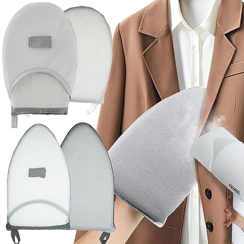 Guanti isolati con asse da stiro portatile Piroscafo per indumenti domestici Guanto anti-vapore impermeabile Mini supporto per ferro portatile
