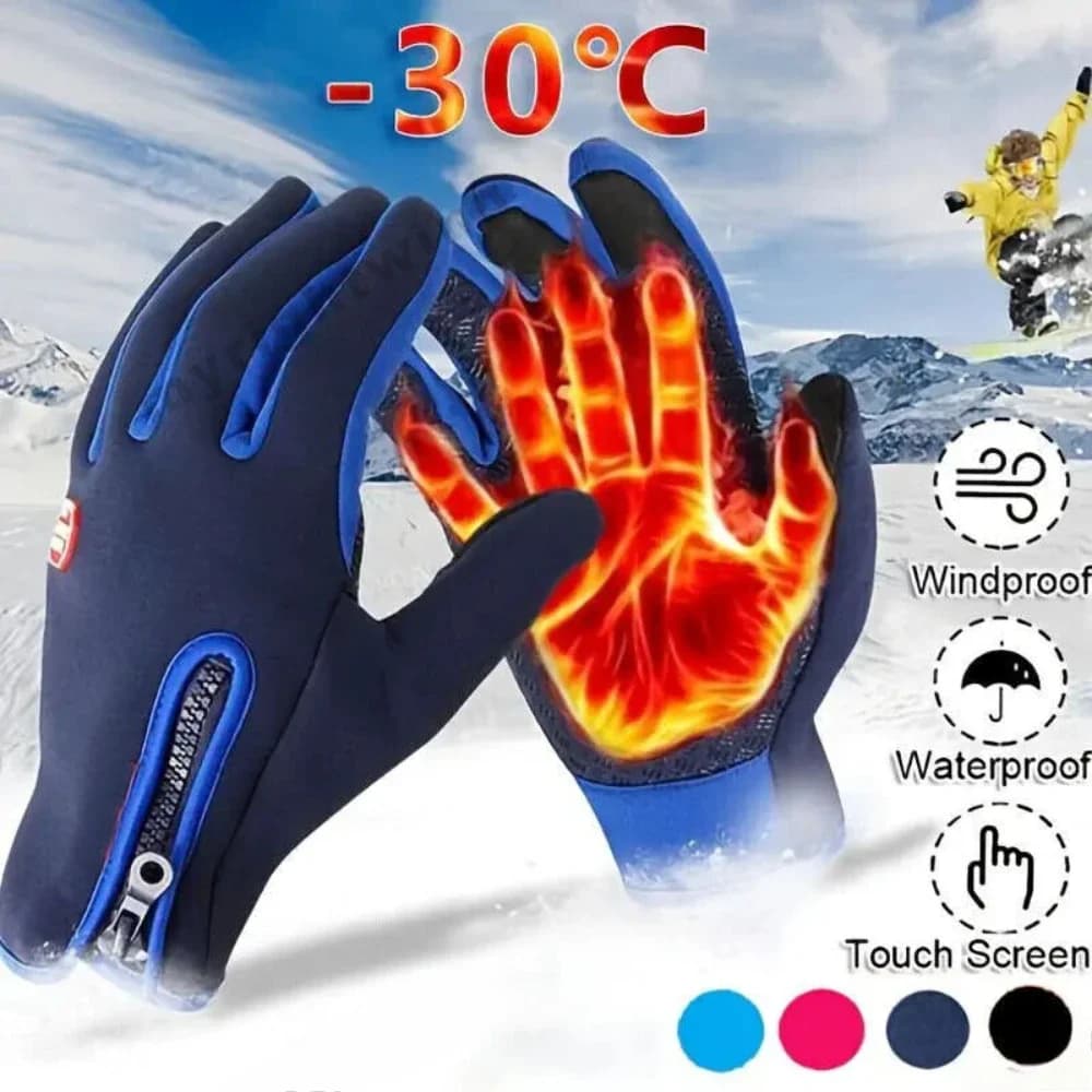 Guanti invernali Touch Screen Guanti termici antivento per sport in tempo freddo Uomo Donna Guanti antiscivolo per moto da ciclismo all'aperto