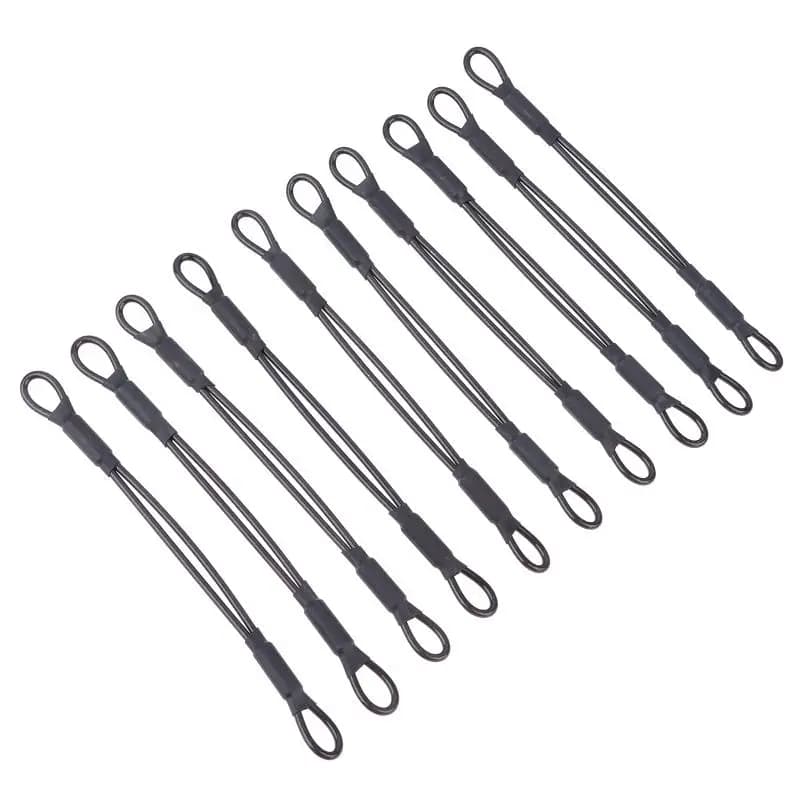 Heavy Duty Stainless Steel Helmet Lock Anti-theft Cable for Motorcycle Riders 2/5/10Pcs