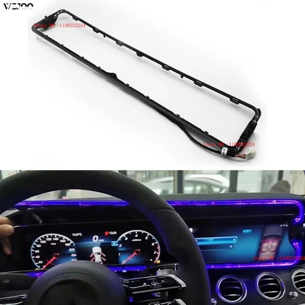 64-color Big Screen Instrument Panel Atmosphere Lamp For Mercedes-Benz E-Class W213 2016-2021 LED Dashboard Ambient Light Neon