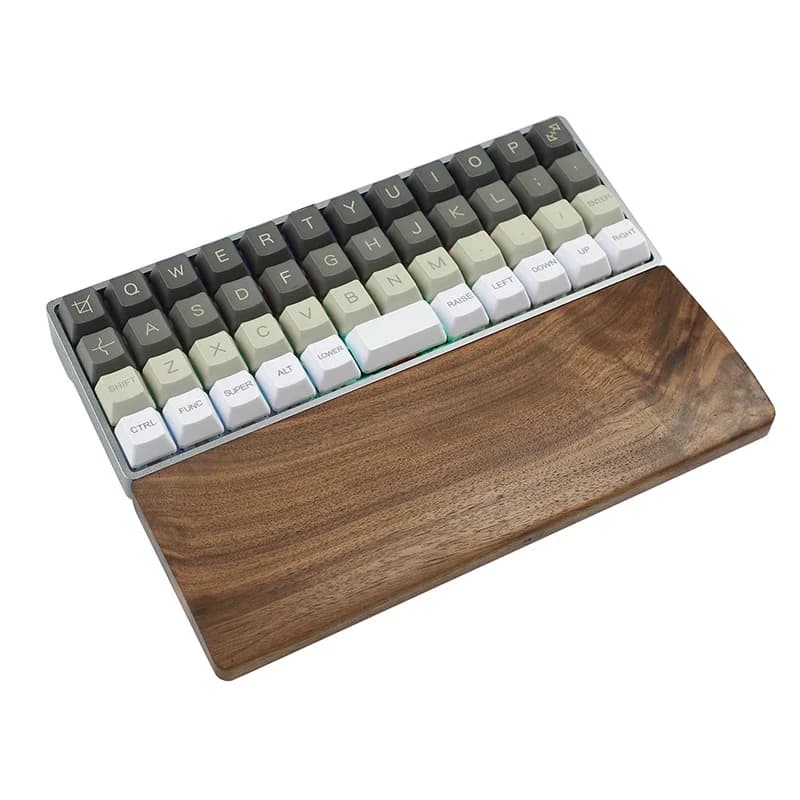 Mini poggiapolsi in legno, poggiapolsi ergonomico in noce massiccio per 40%. graziosi tastiere meccaniche, accessori per ufficio e giochi