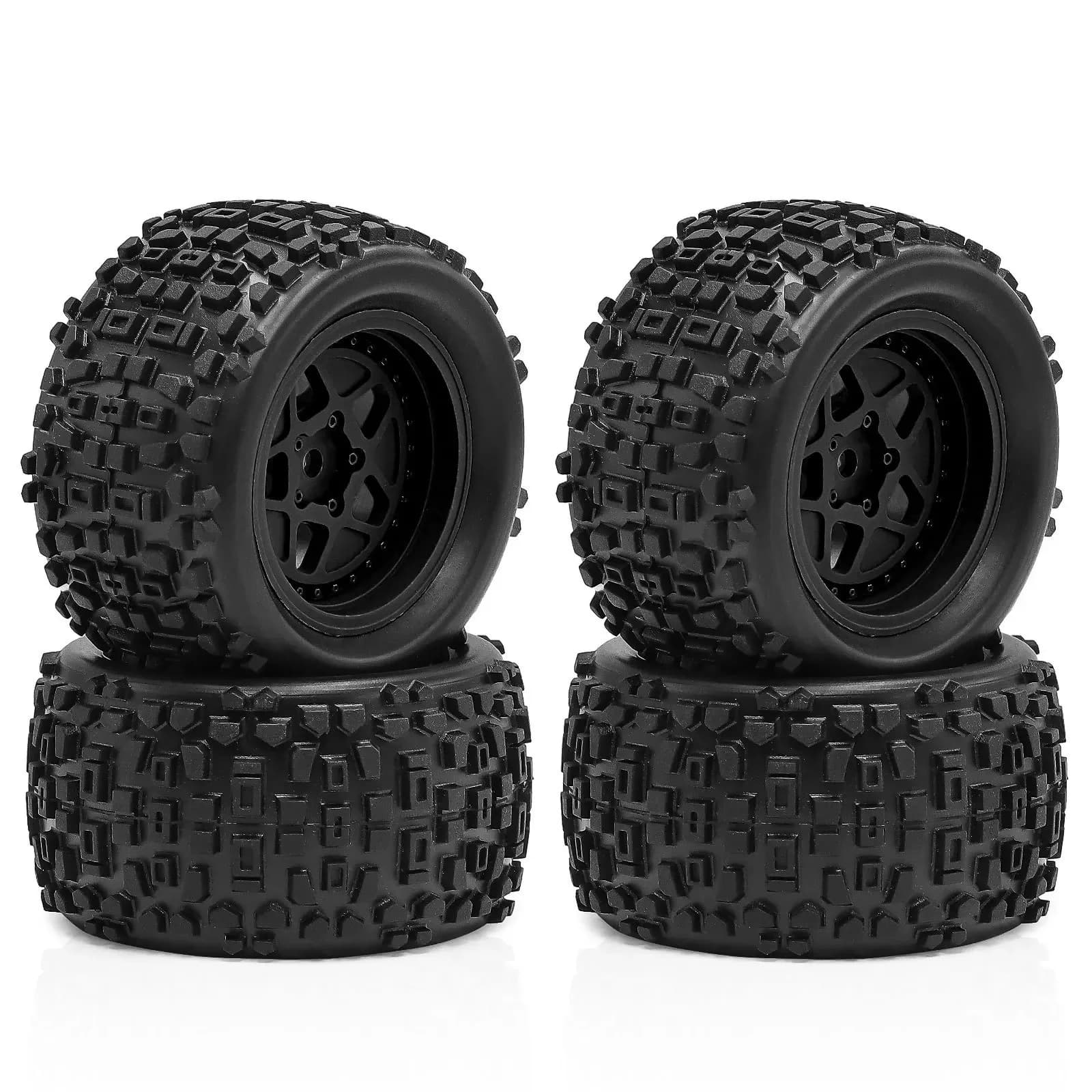 1 Set 72.5 Mm 1/8 1/10 Pneumatici per Camion Short Course per 1/18 ARRMA TYPHON GRANITE GROM