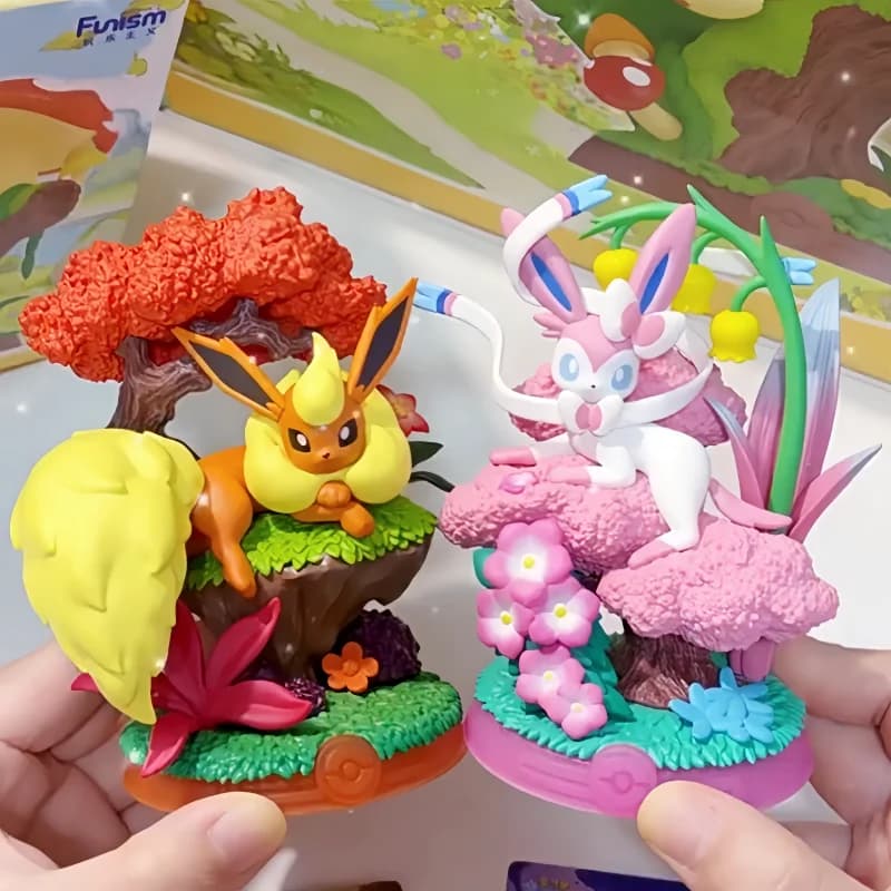 Nuovo Arrivo Funism Pokemon Eevee Serie V3 Blind Box Giocattoli Trendy Decorazione da Scrivania Statuetta Regalo di Natale Compleanno