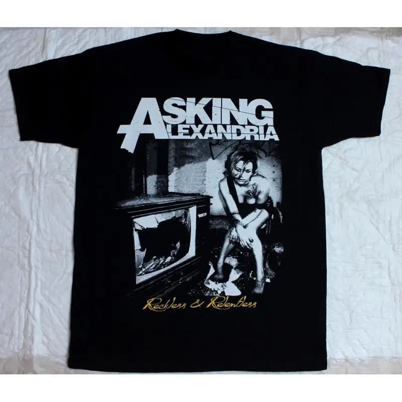 ASKING ALEXANDRIA T-shirt RECKLESS AND RELENTLESS Men's Black S-2345XL