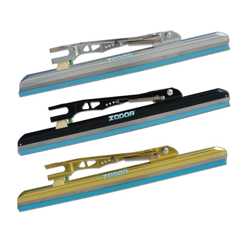 1 paio di pattinaggio di velocità a pista corta lama di ghiaccio 62-64 gradi lussazione in acero pattini a rotelle in linea scarpe da pattinaggio 380 410 430mm Q03