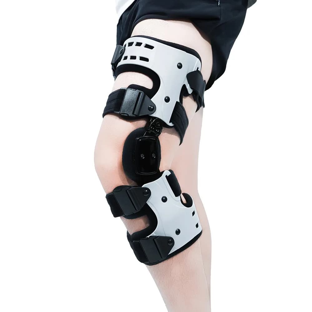 Ginocchiera per scarico OA, ginocchiera per scarico mediale per sollievo dal dolore da artrite, osteoartrite, dolore alle articolazioni del ginocchio osseo