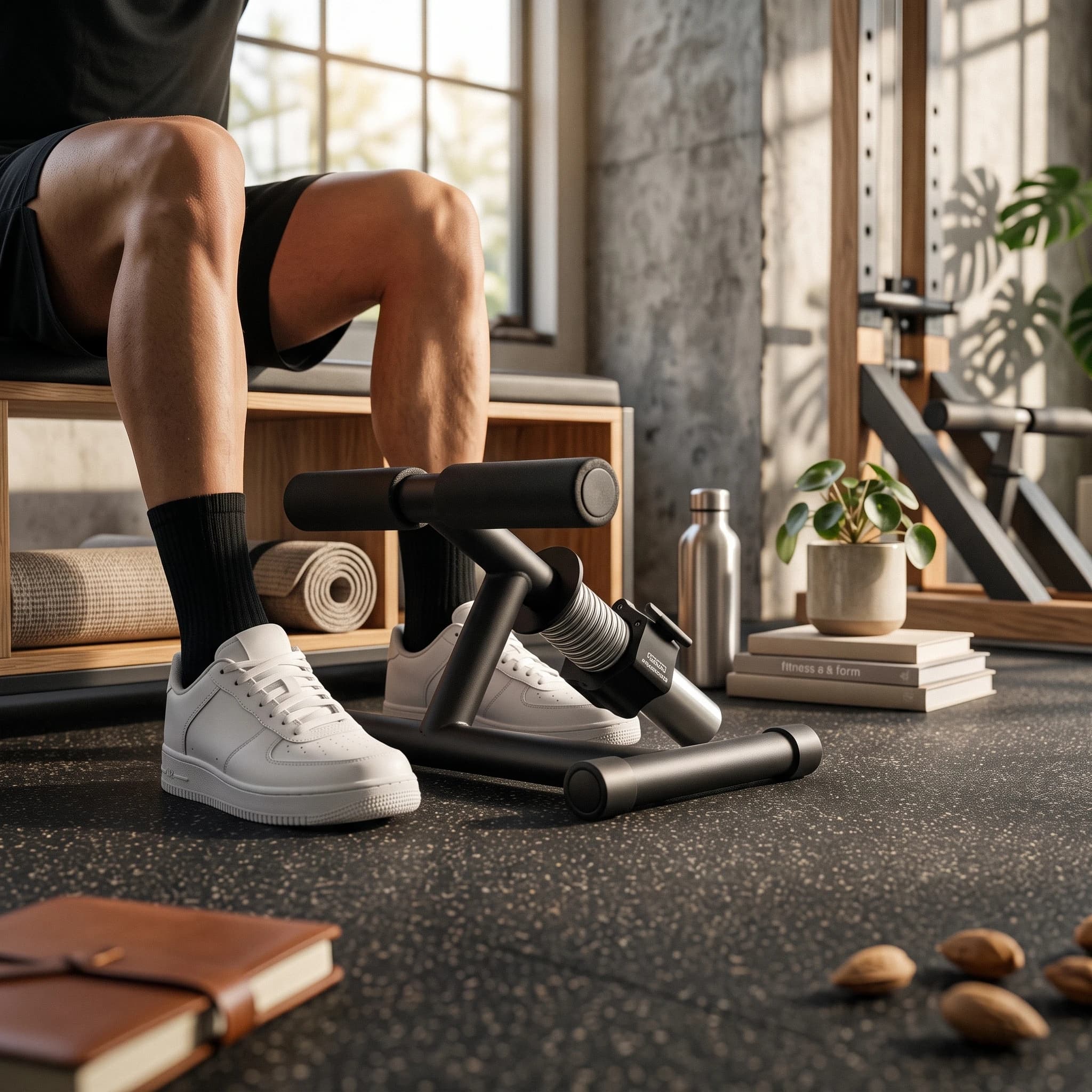 Shin Bar with Foam Rollers Padded Shin Bar Anterior Tibialis Exerciser Compact Tibia Dorsi Calf Machine Long-Lasting