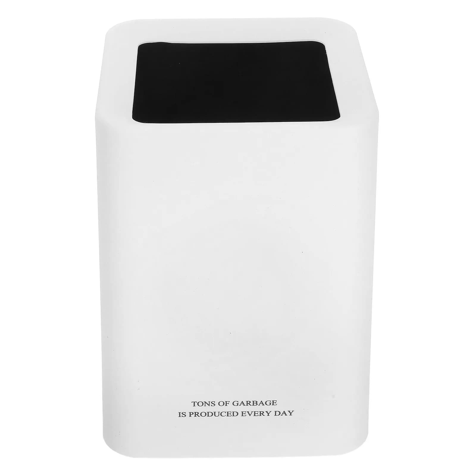 Small Plastic Trash Can Slim Space Saving Waste Basket for Bathroom Kitchen Bedroom Dorm Room Litter Trash Can