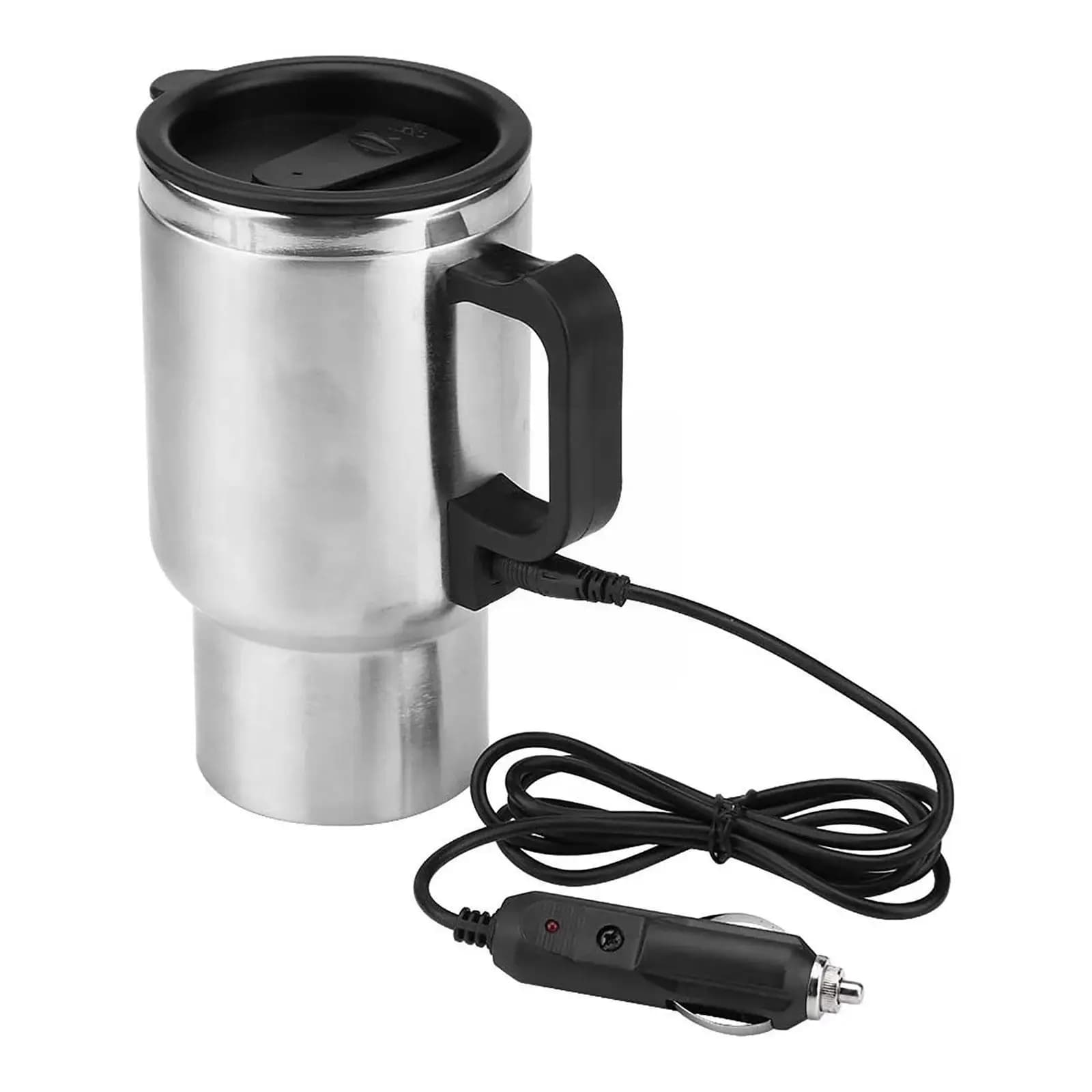 450ML 12V Auto Heating Electric Cup USB Bottle Heating Cable Cup With Kettle Cup Drinking Cup Lighting Heated Cup Water Travel Bo I6K6