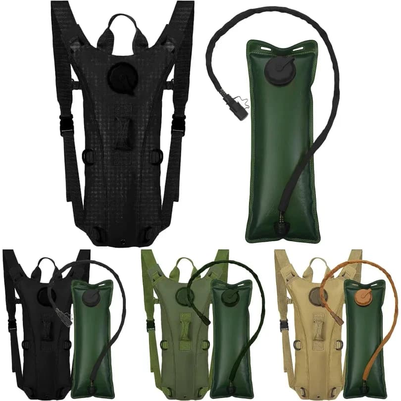 Sports backpack for hydration Waterproof nylon water bag with 3 liters bladder for hiking, cycling, climbing wholesale