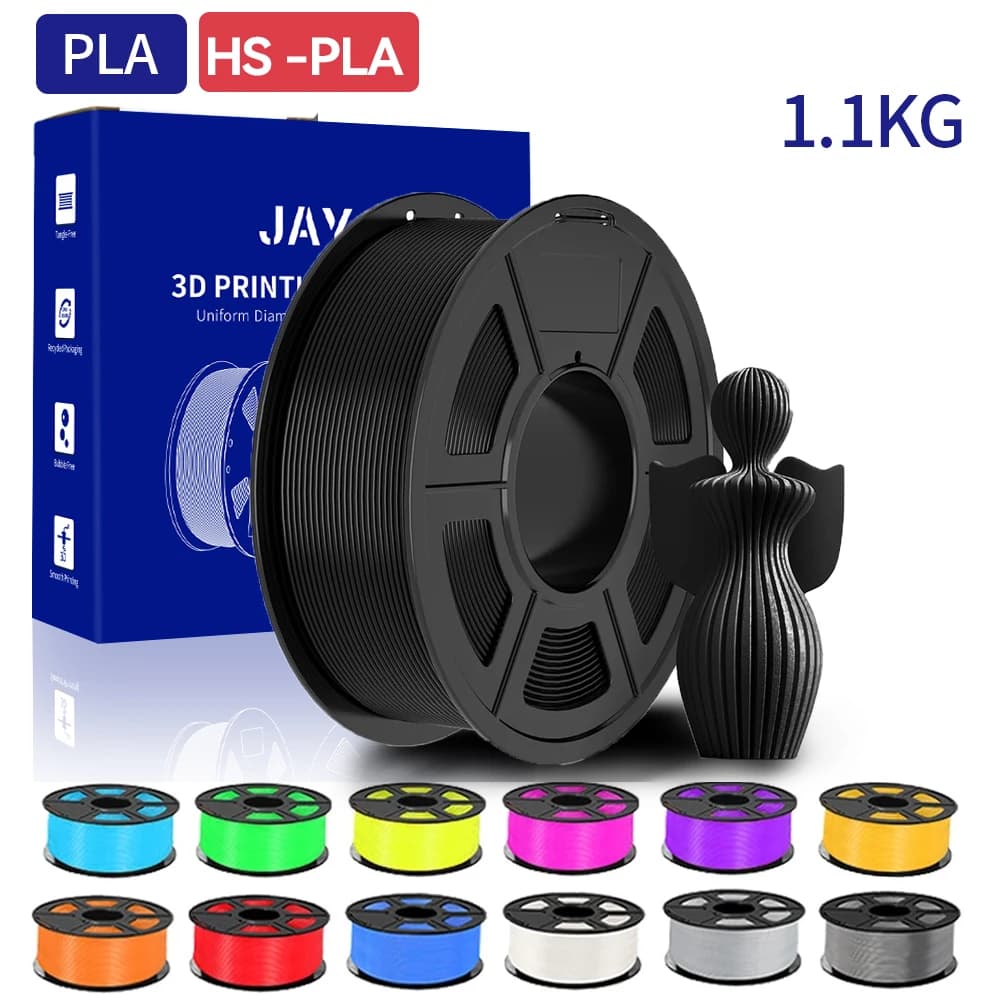 JAYO 1100G 3D PLA/High Speed PLA Filament 1.75mm pla Plastic For 3D Printer &Pen 3D Printing Filaments Mix Color Fast Shipping