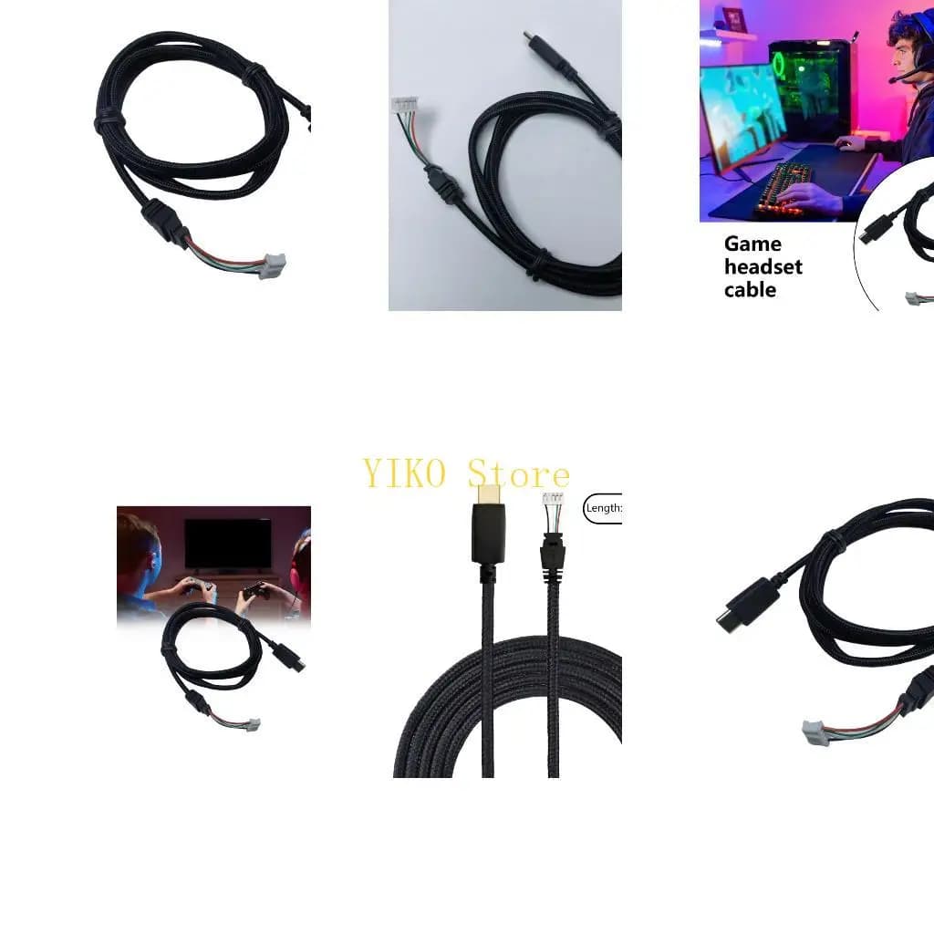 K32C Enhances Transmission Cable for ROG / ROG S Gaming Headsets With AntiTangle Nylon Braided Design