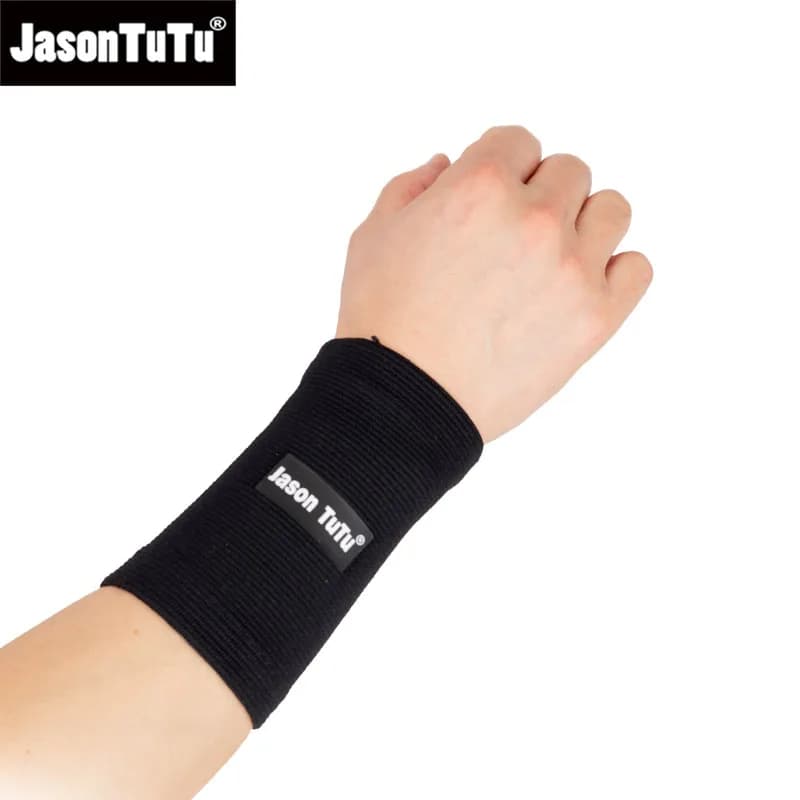 JASONTUTU 1 pz Nylon elastico sportivo supporto per polso braccialetti fasce per il sudore per pallavolo basket Tennis palestra fasce per il sudore