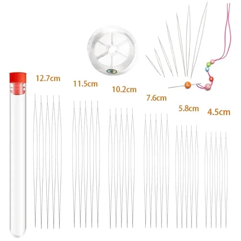 6/30 pz Aghi Per Bordare Occhio Grande Perline Perline Aghi Collana FAI DA TE Strumenti Braccialetto Perle In Acciaio Inox Perni di Filettatura per gioielli