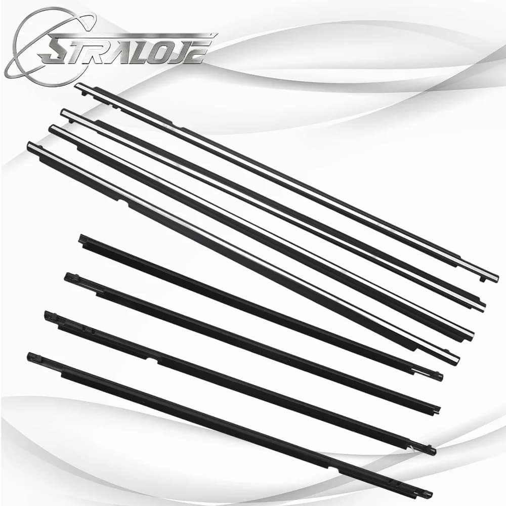 4 Pezzi Guarnizione Esterna per Finestrini Auto Compatibile con Corolla 2007-2013 OEM 75710-02210 75720-02210