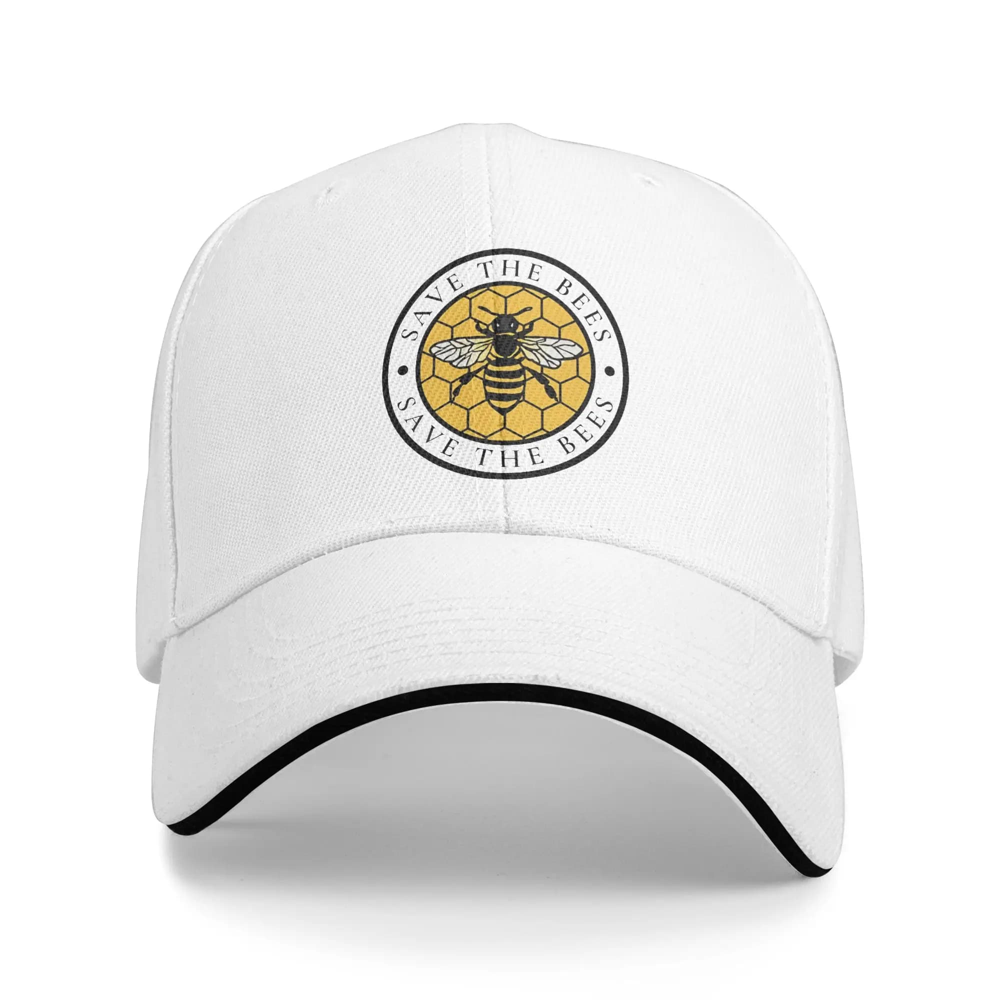 Save The Bee Baseball Cap Unisex-Teens Print Hip Hop Hats Summer y2k Funny Hiking Fishing Sun Visor Baseball Caps