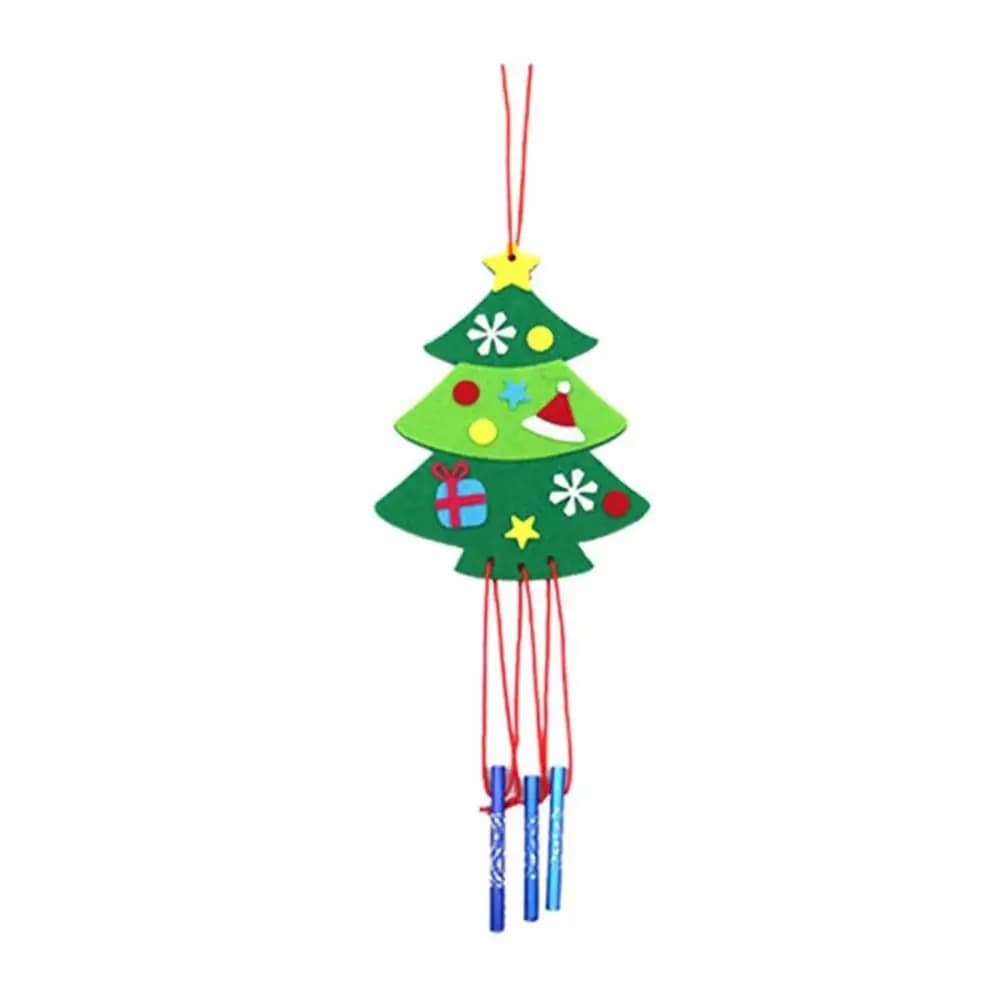 Fabric Craft Kits Xmas Gifts For Children DIY Christmas Windbell Christmas Decoration Wind Chimes