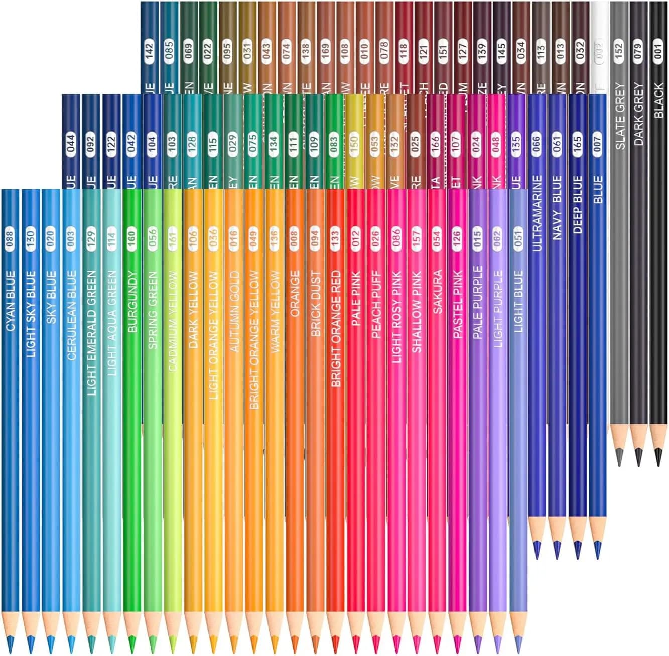 80 Matite Colorate a Mina Morbida Vibranti per Adulti, Bambini e Artisti - Resistenti alle Rotture e Non Tossiche
