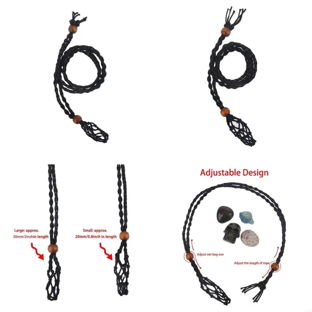 Porta collana vuoto Porta pietra vuoto Corda sostitutiva per collana con lunghezza regolabile Collana braccialetto fai da te