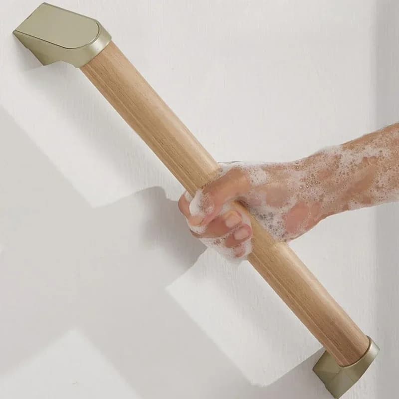 Wooden handrails for corridors of nursing homes, side handle for stairs, care device for the elderly, non-slip handrails for the bathroom