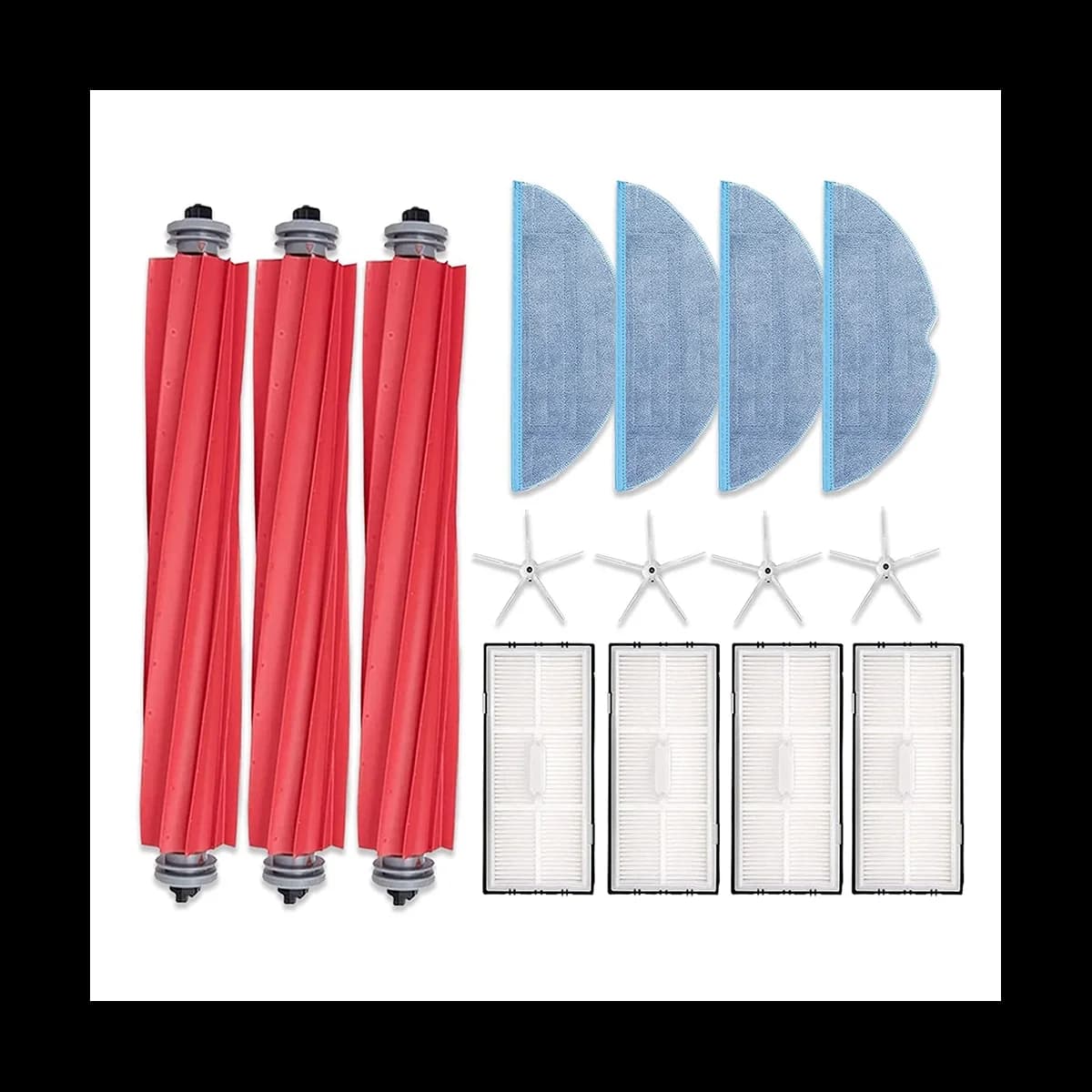 Replacement Main Brush Side Brush HEPA Filter Compatible for S7 S7 Plus T7S G10 Vacuum Cleaner Accessories-A63M