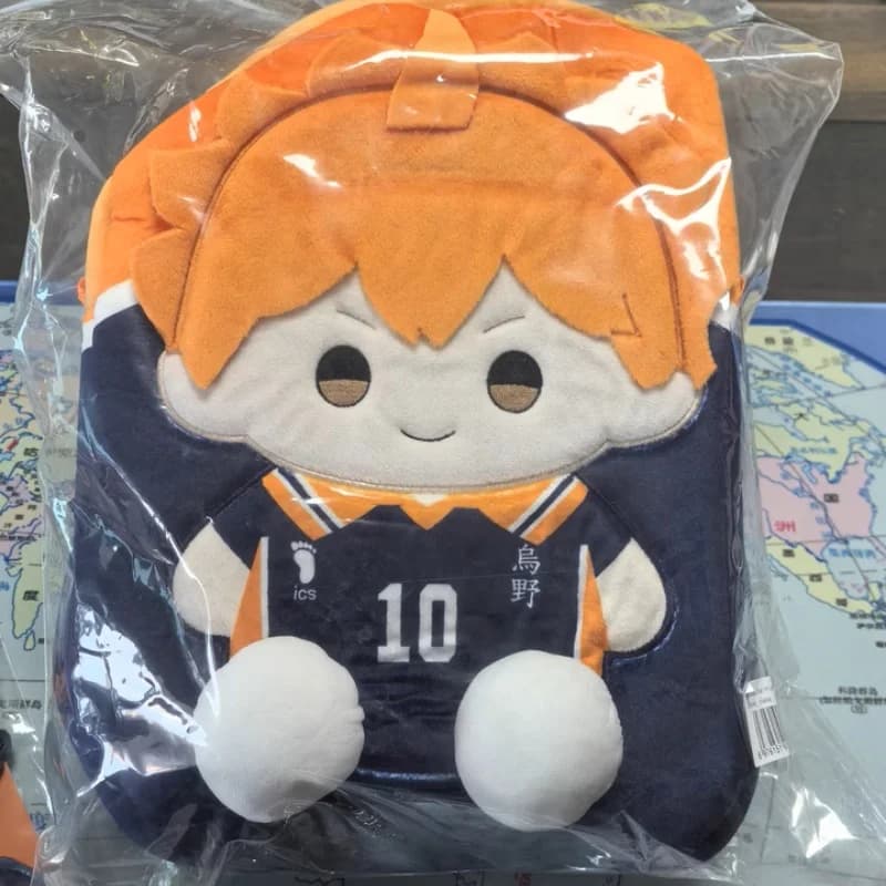 Pallavolo Anime Hinata Shoyo Kageyama Tobio Cosplay Kawaii Fluffy Bag Bambole Ventole Zaino Ita-Bag Mascotte Halloween Regalo di Natale